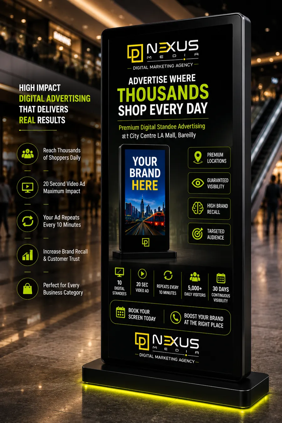 Wedding-season takeover in the mall — DNexus digital signage